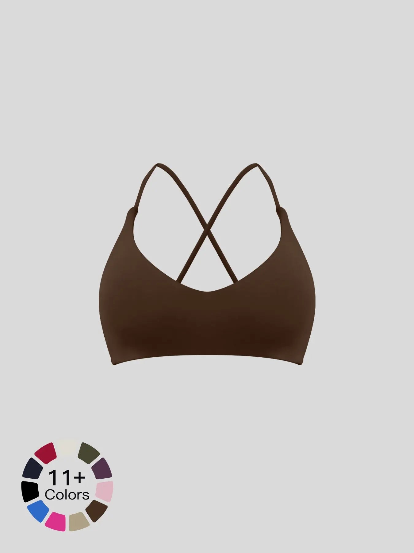 Cloud-Soft Yoga Bra, Quick-Dry Cross-Back Sports Bra - image 4