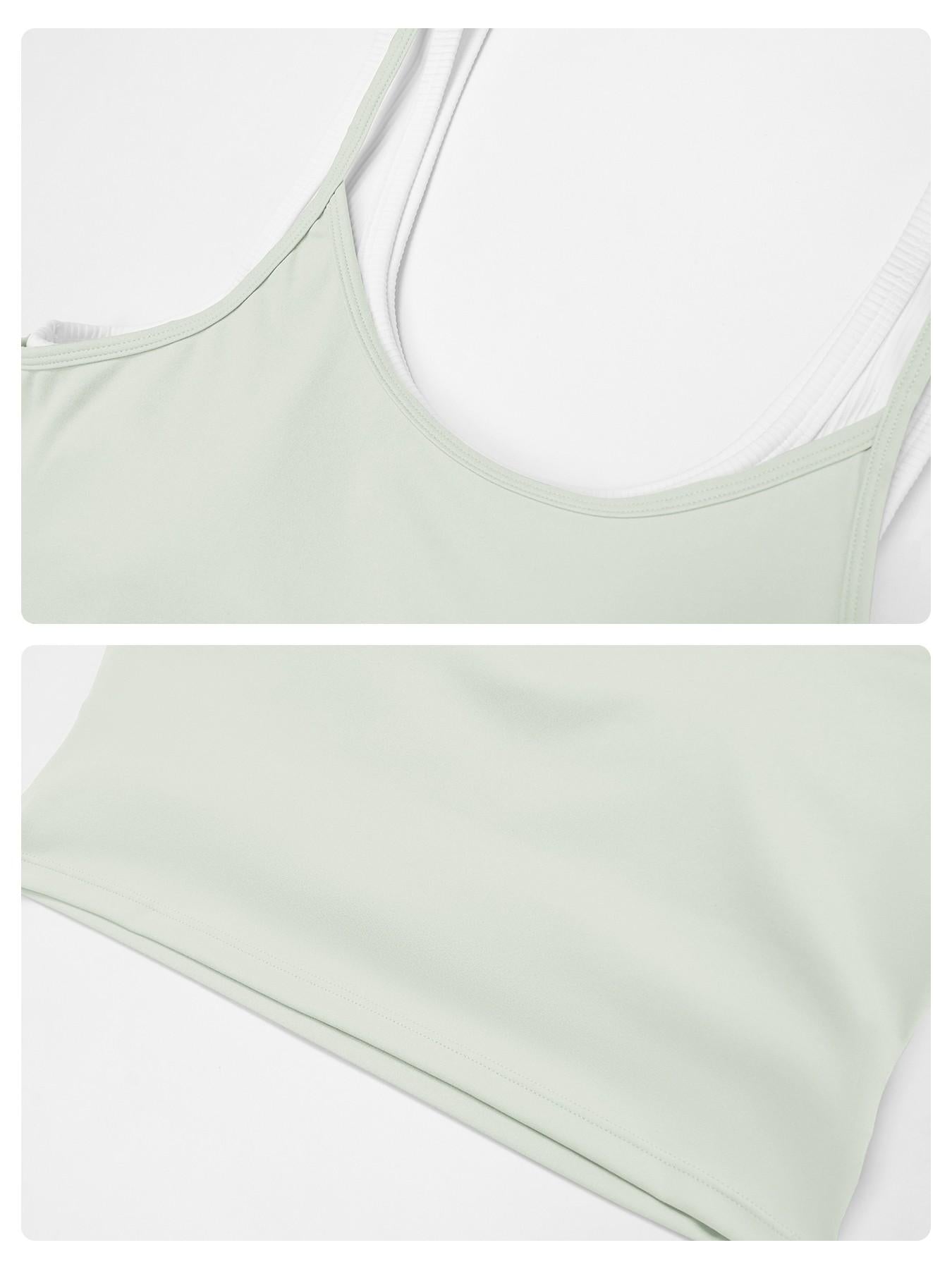 Women's Two-Piece Colorblock Yoga Set, High-Waisted Ribbed Casual Fitness Sportswear All Seasons - image 16