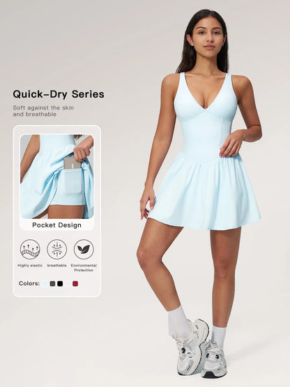 Cross-Border Fitness Yoga, Sporty Outdoor Running Tight Tank Dress