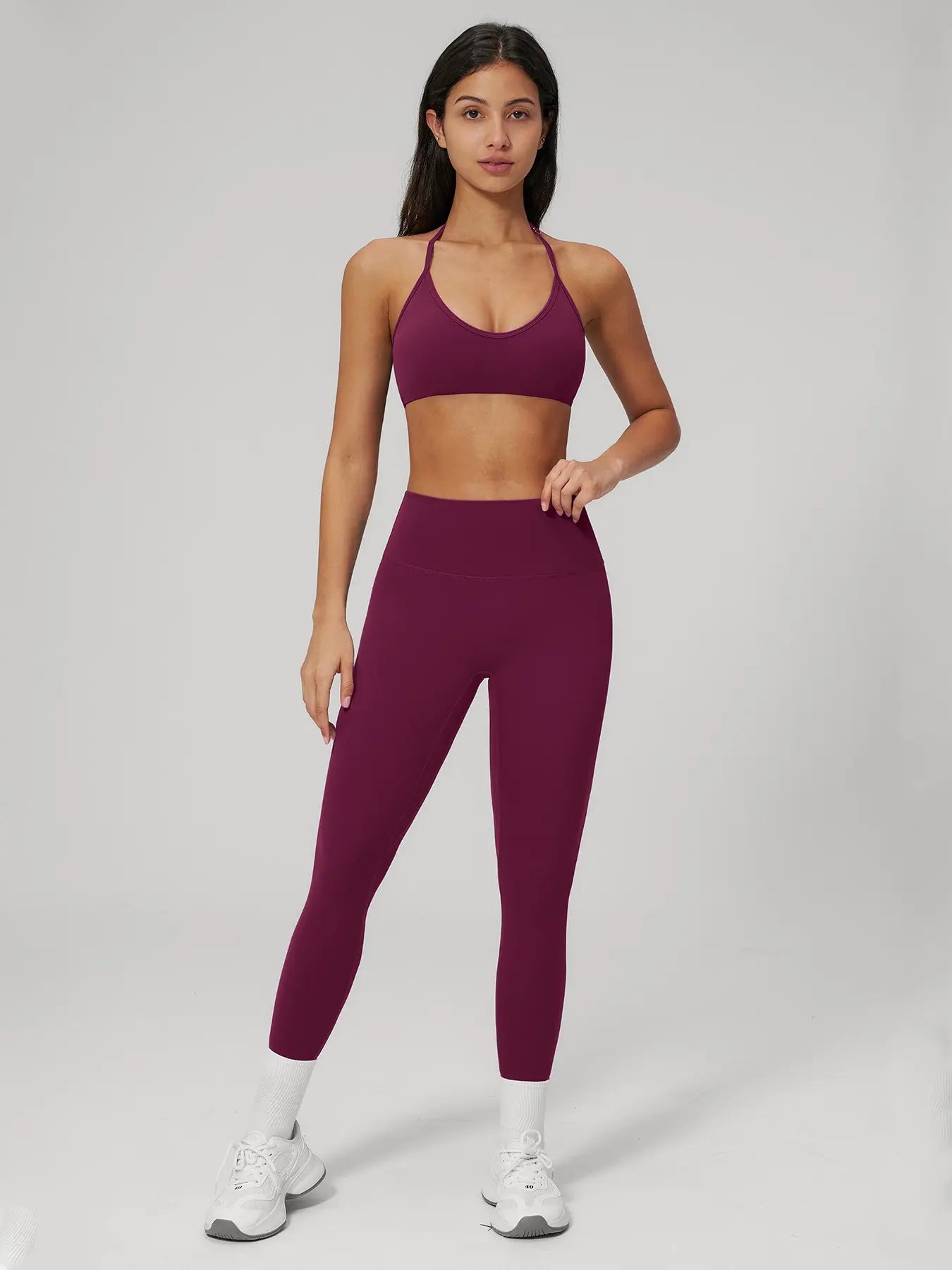 Women's Fleece Yoga Set, Quick-Dry Bra and Workout Pants - image 9