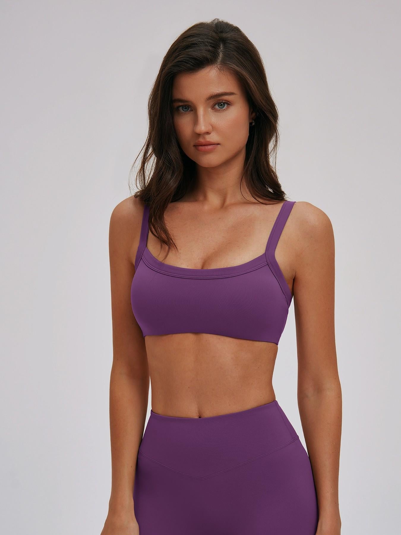 Cross-Border Textured Shoulder Straps Yoga Bra, Hollow Back Tight-Fitting Sports Innerwear - image 13