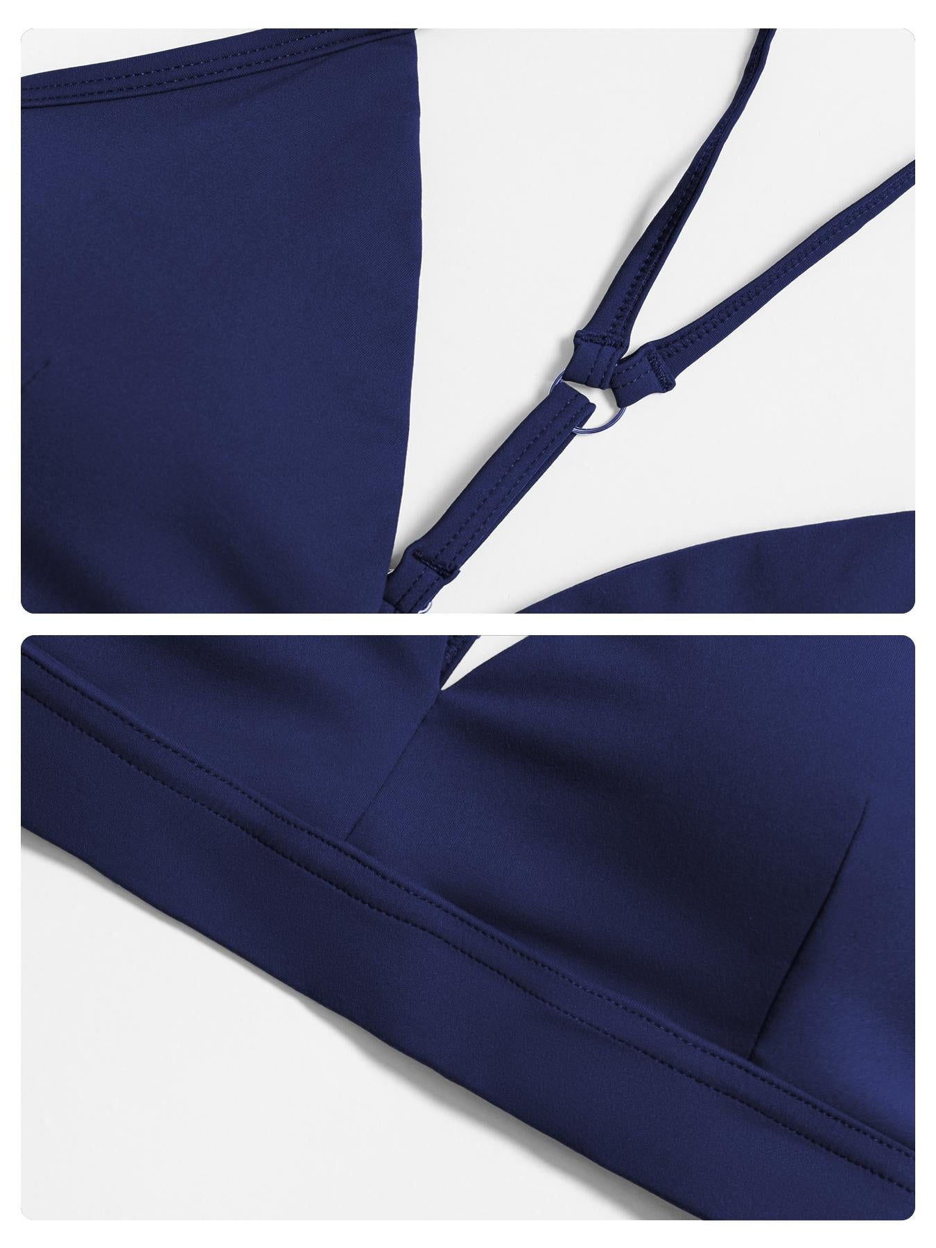 Women's V-Neck Yoga Bra, Y-Type Backless Design - image 15