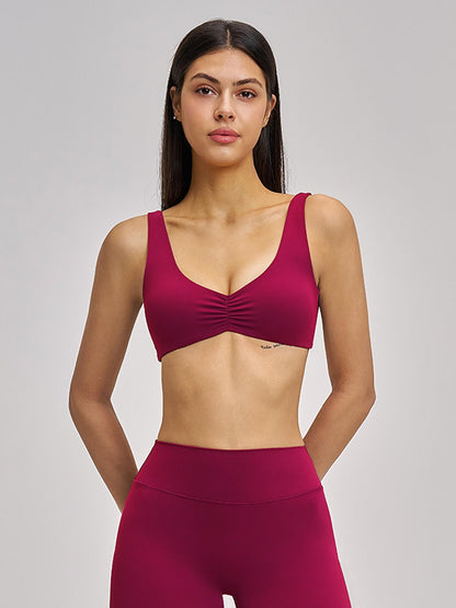 Sexy Backless Yoga Bra, Gathered Sports Running Fitness Underwear - image 14