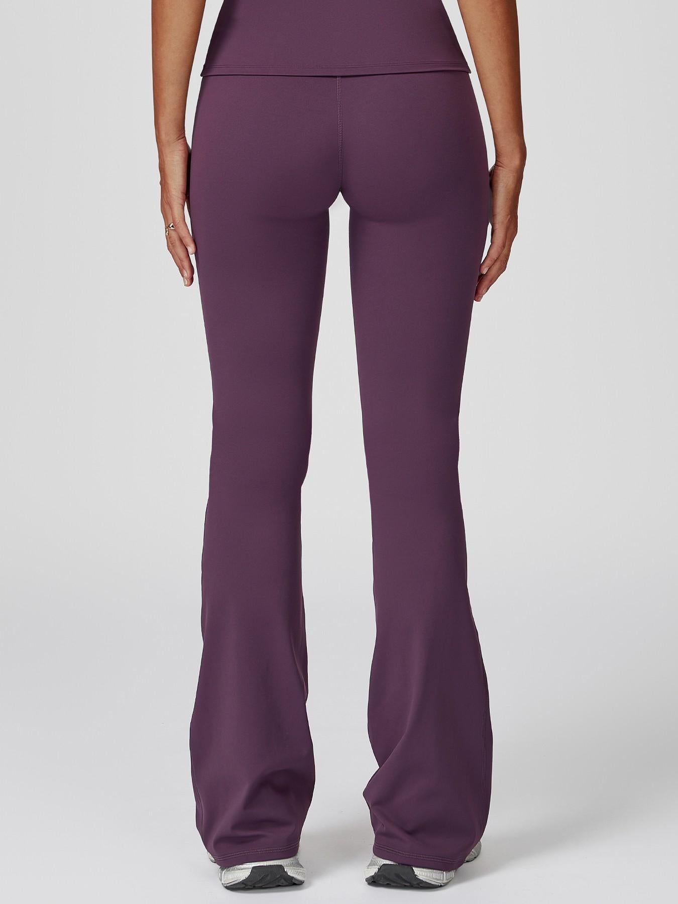 High Waist Yoga Pants, Fitted Wide Leg Bell Bottoms - image 10