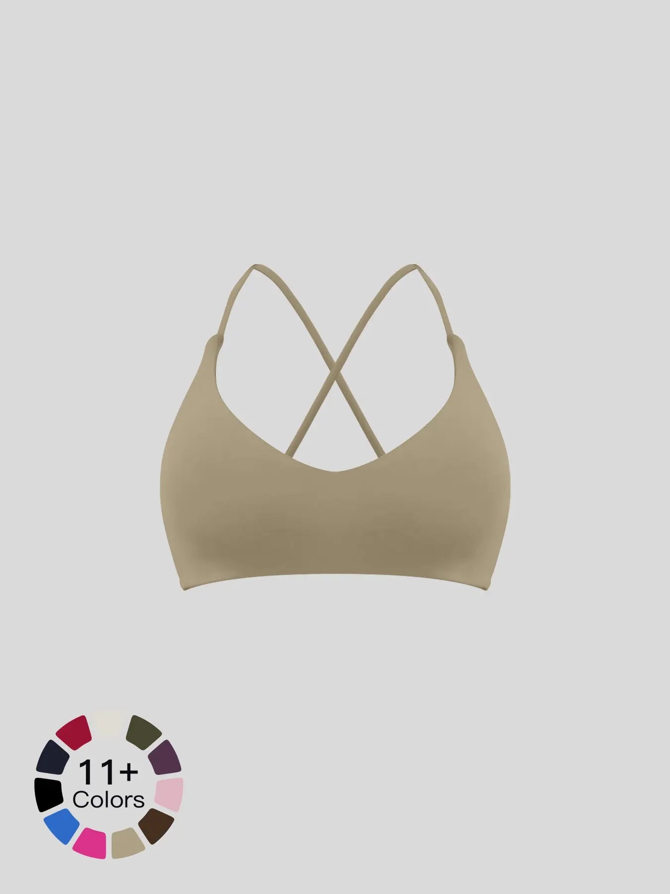 Cloud-Soft Yoga Bra, Quick-Dry Cross-Back Sports Bra