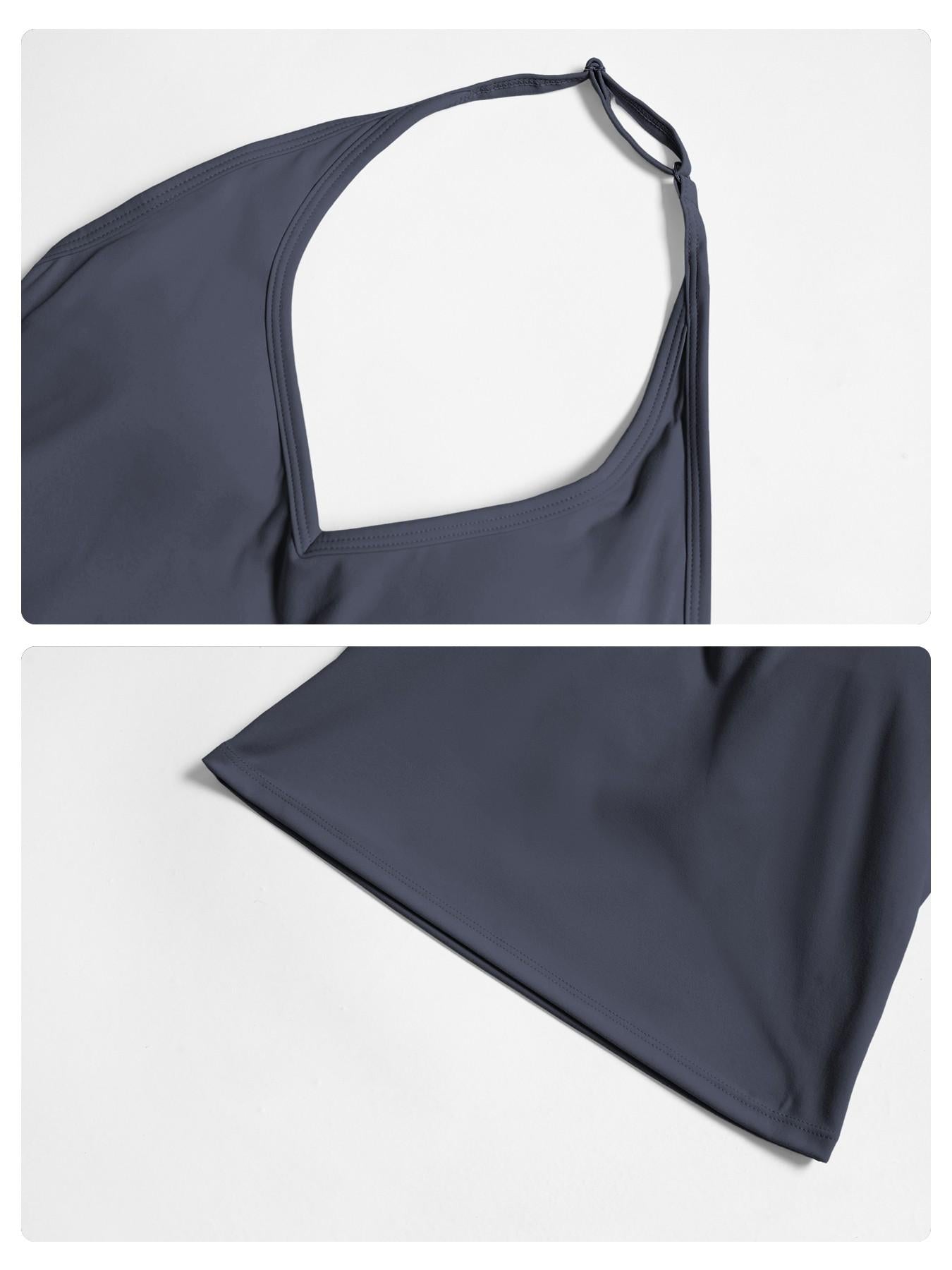 European and American V-Neck Cross Halter Sports Bra with Pads, Shockproof High-Quality Yoga Set - image 17