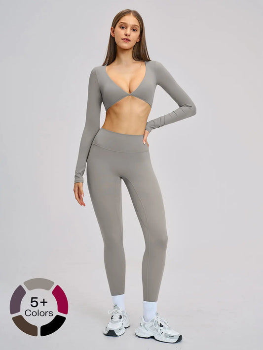 Women's Yoga Set, Microfiber Material - image 2