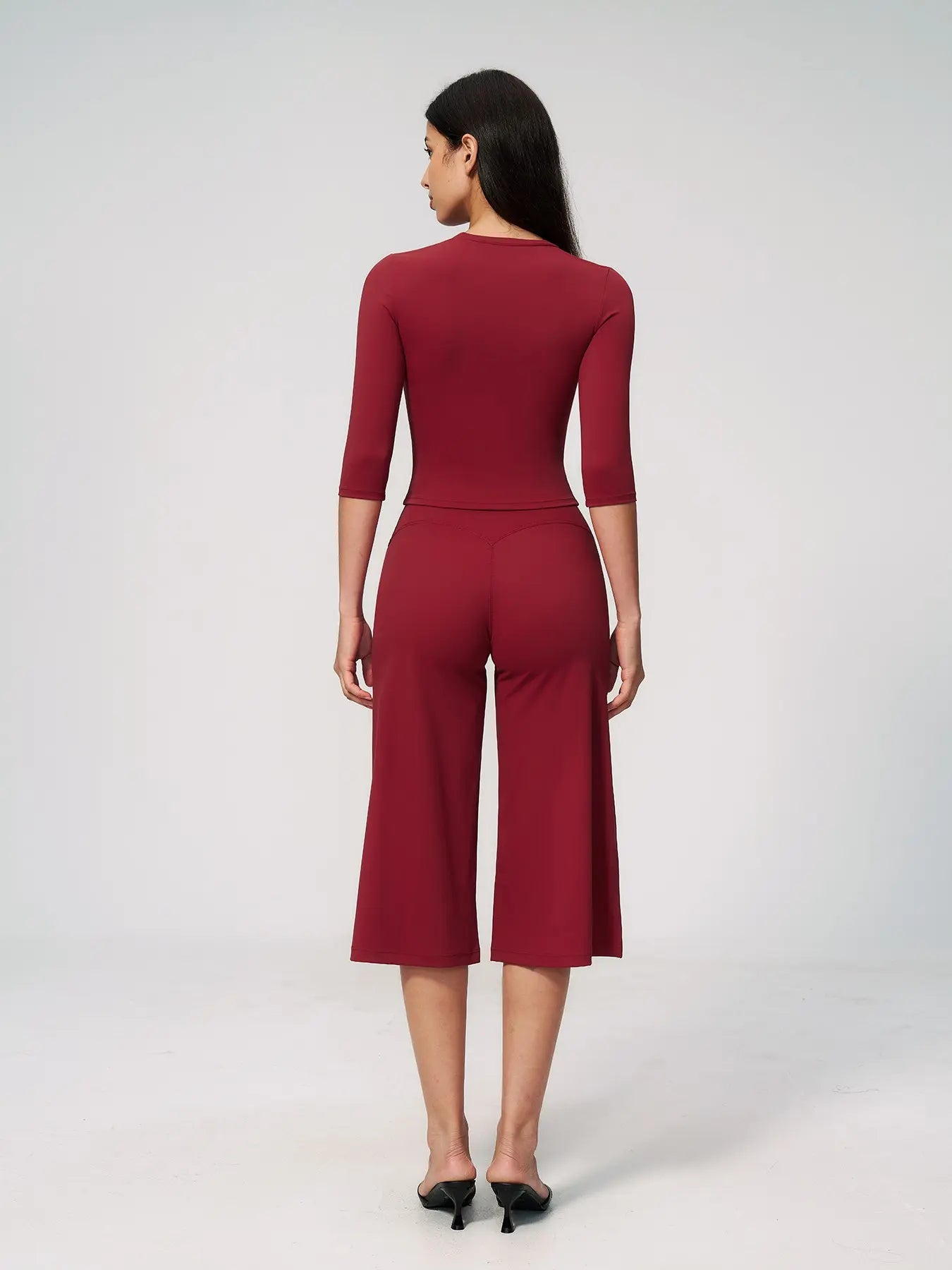 Cross-Border Yoga Set for Women, High Waist Butt Lifting Casual Outdoor Fitness Running Sports… - image 7