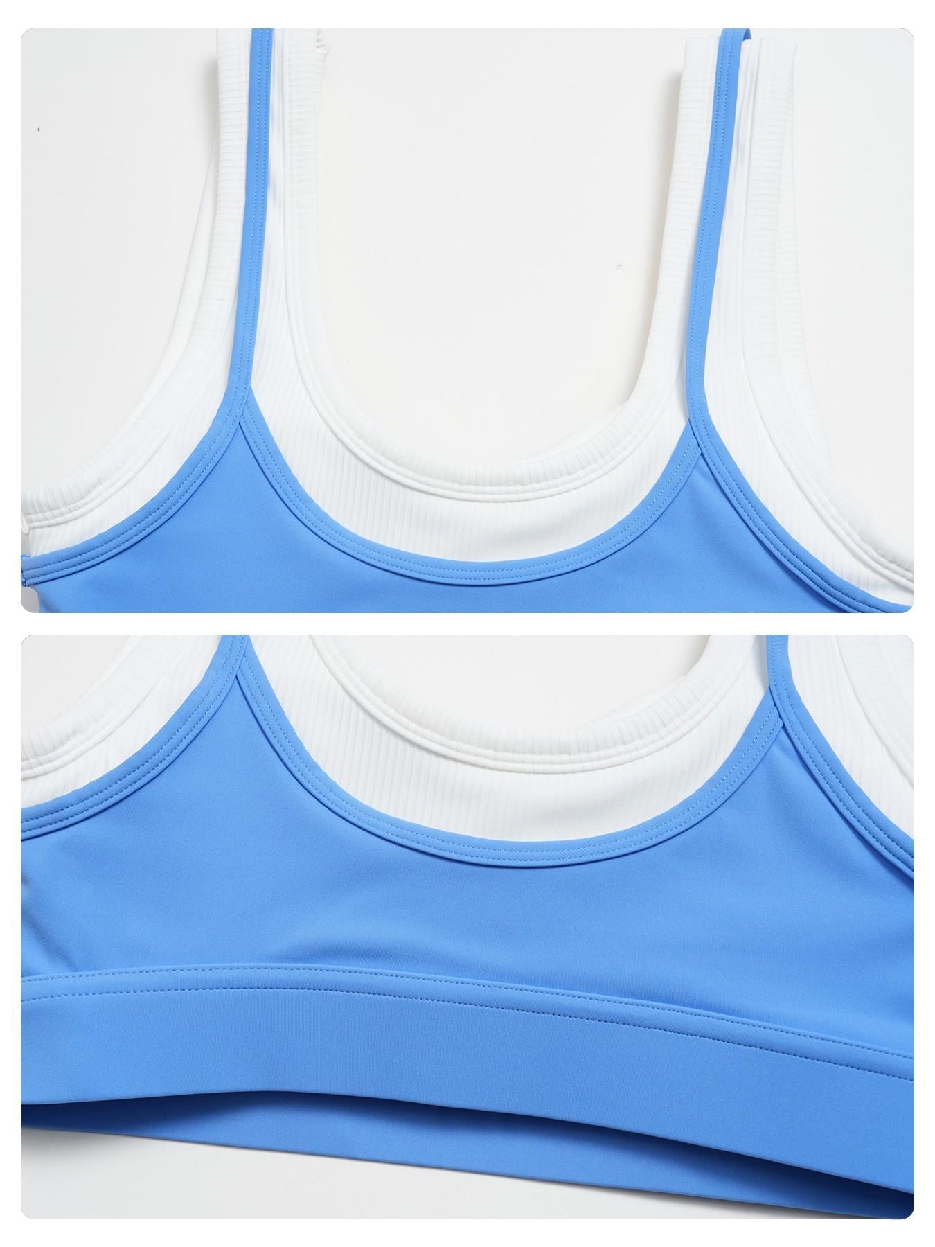 Women's Two-Piece Colorblock Yoga Set, Activewear Set - image 18