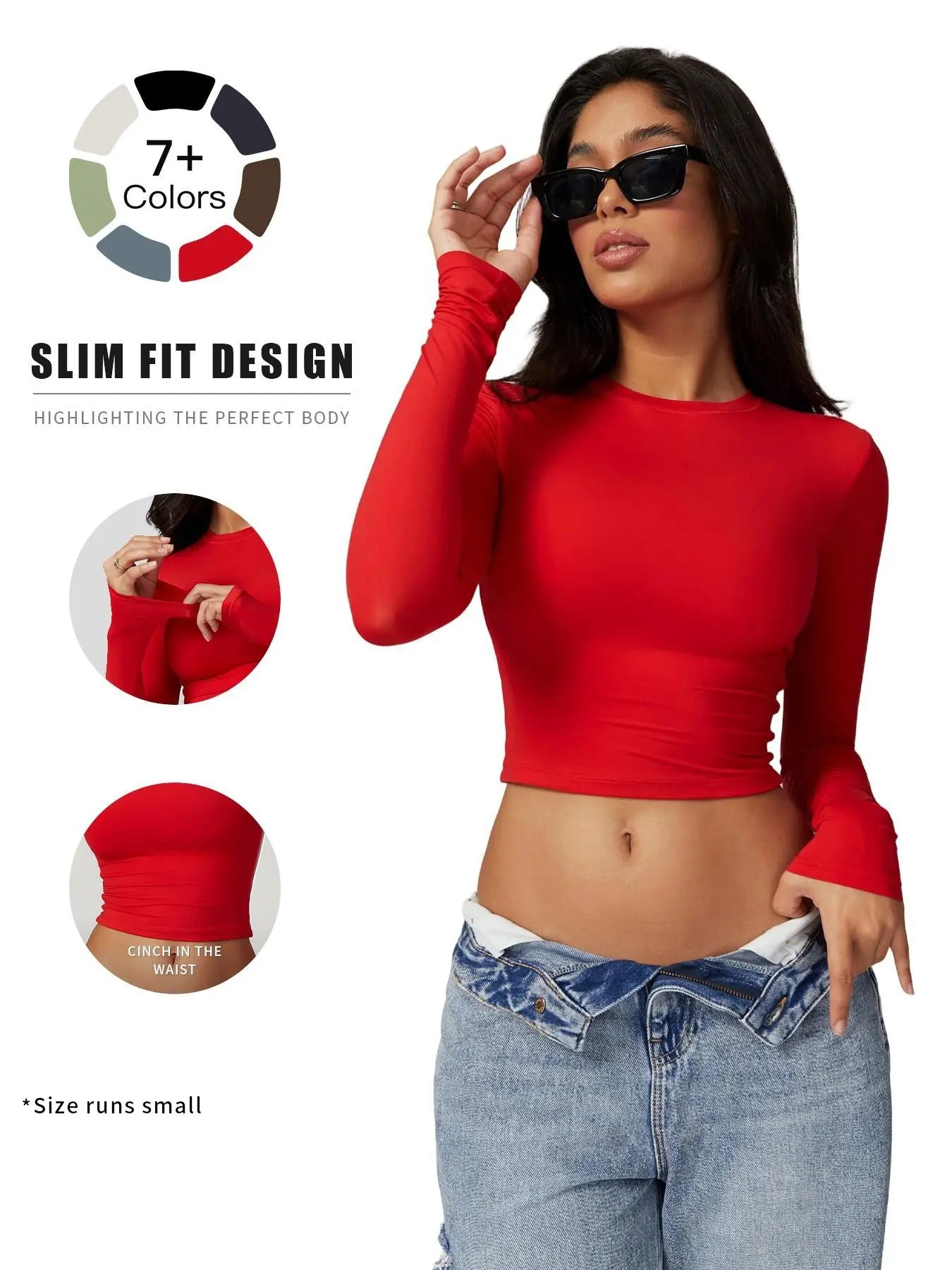 Women's Compression Sports Tee - Quick Drying Long Sleeve - image 2
