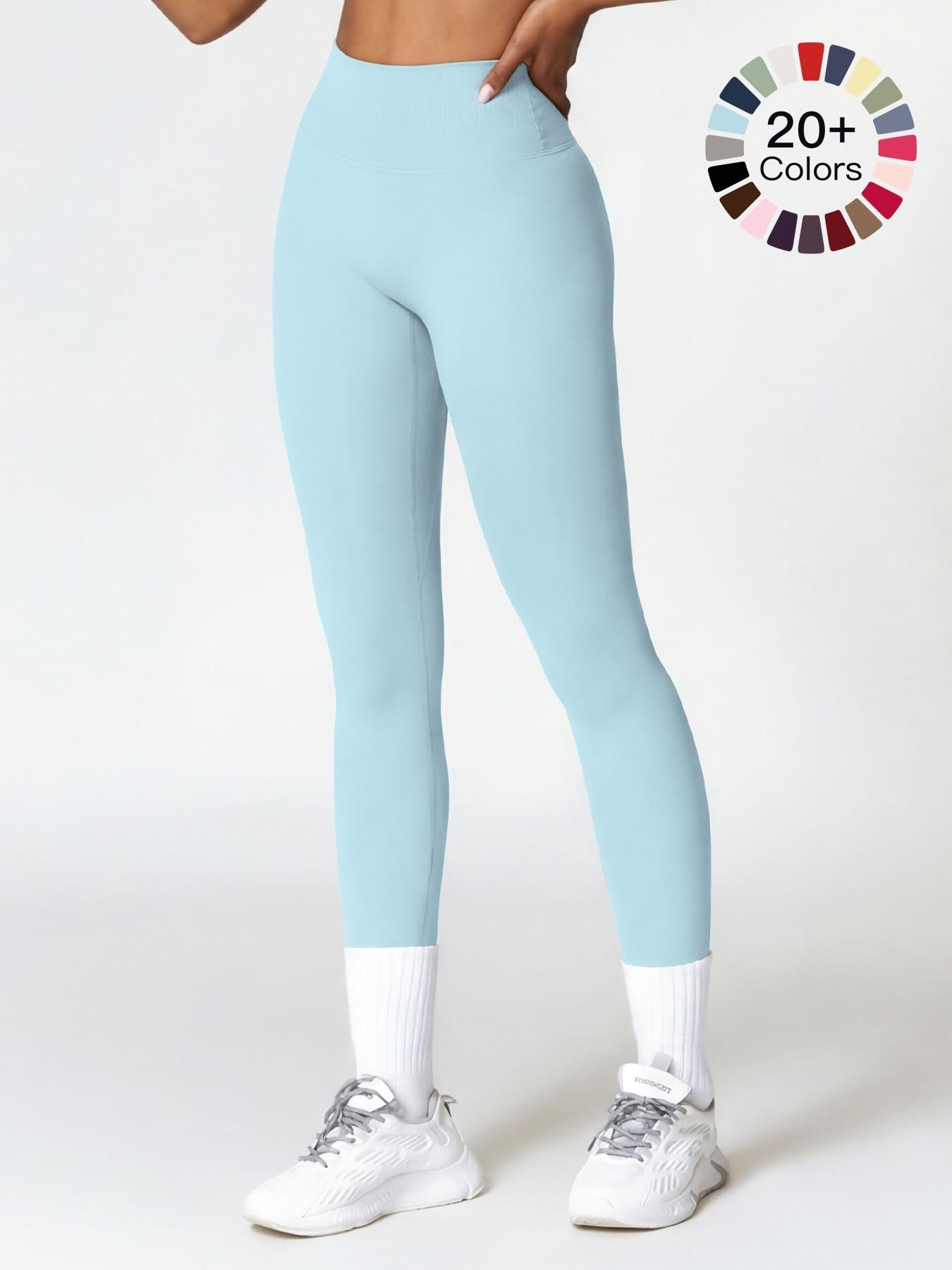 Women's High Waisted Sports Leggings, High Waists Leggings - image 19
