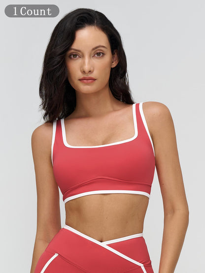 Women's Yoga Bralette, Large Square Neckline - image 17