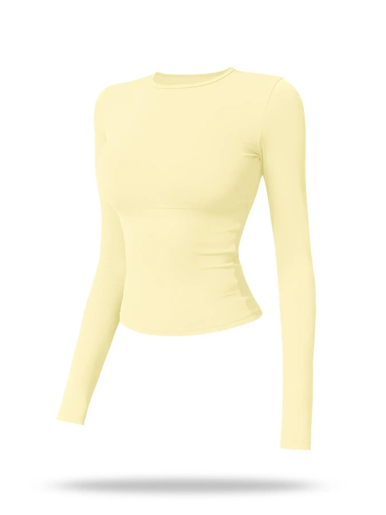 New Fleece Long Sleeve Yoga Top, High Strength Fitness Wear