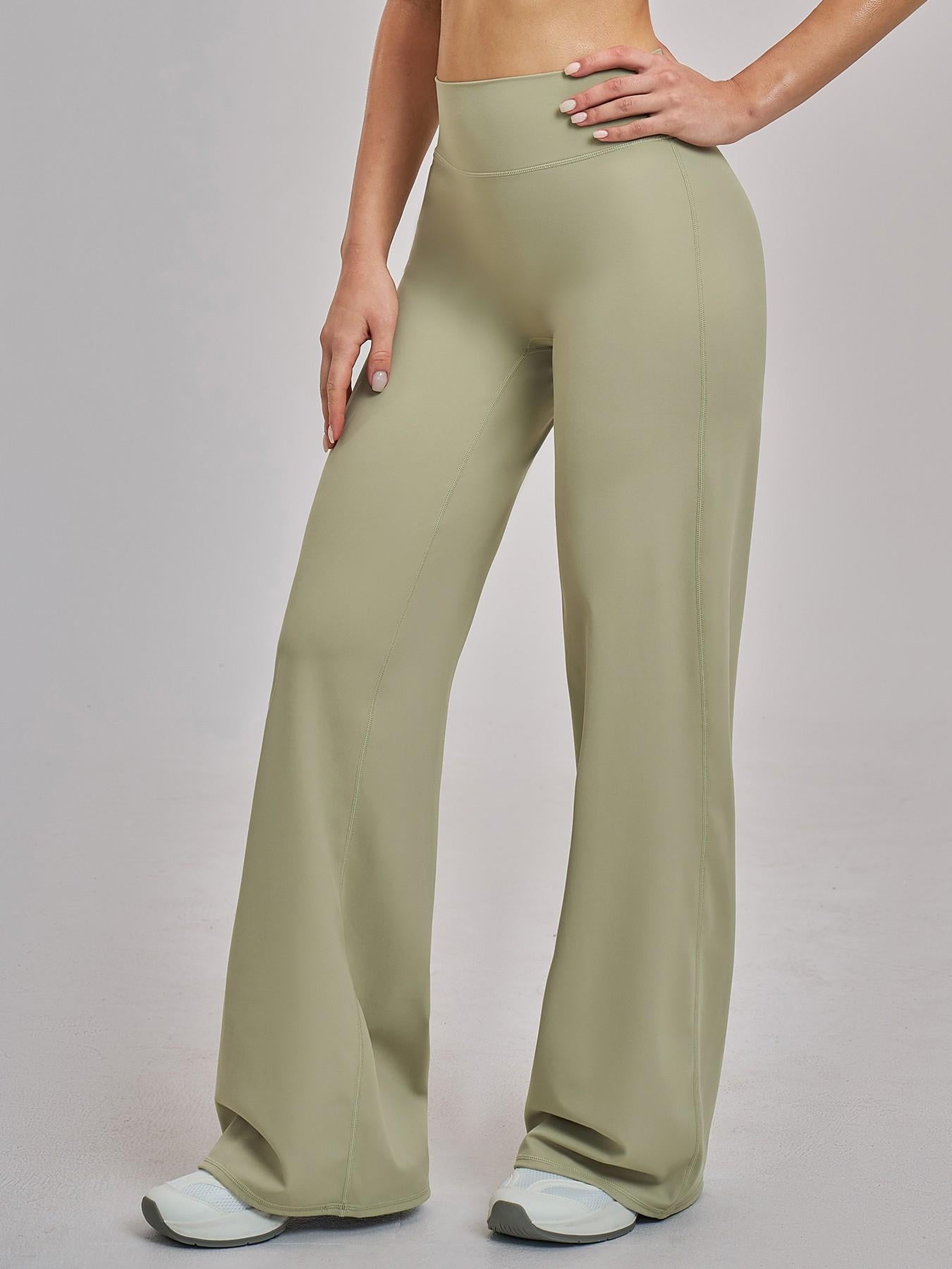High Waist Flare Leg Yoga Pants, Casual Dance Workout Trousers - image 11
