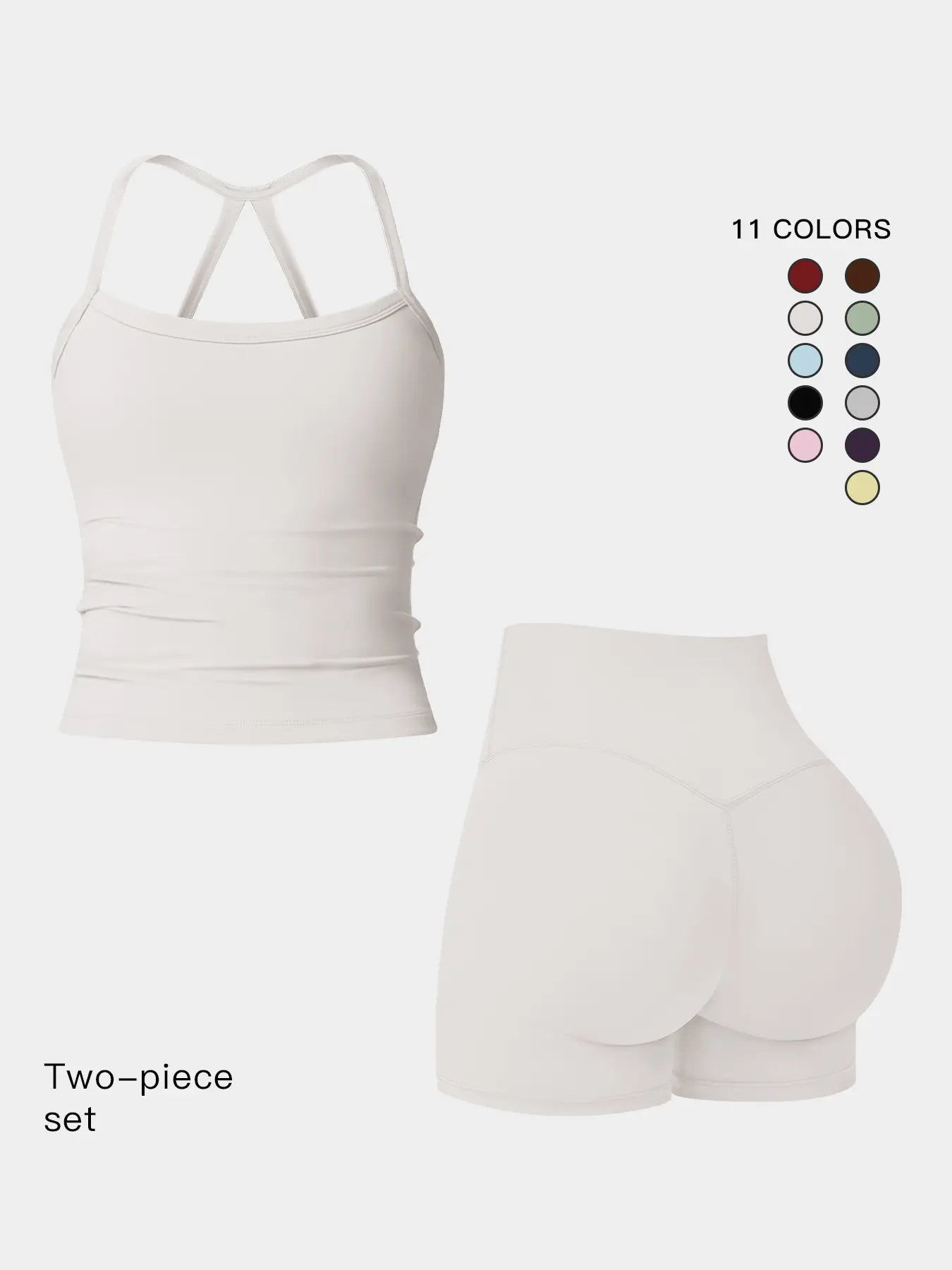 Women's Quick-Dry Yoga Set, Tight-Fitting Fleece Lined Activewear