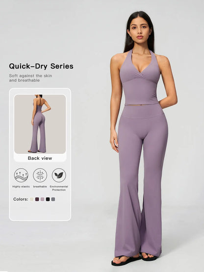 Tight Yoga Pants Quick-Dry High-Waisted Butt Lifter Tummy Control Pilates Running Sporty Fleece Wide… - image 3