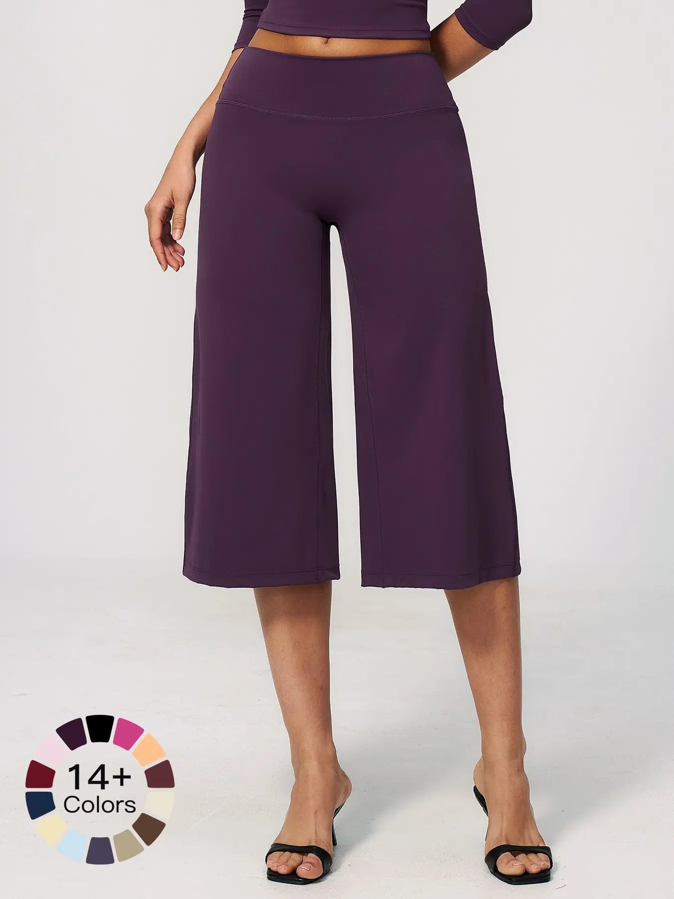 Women's High-Waisted Quick-Dry Loose-Fit Yoga Pants, Breathable Comfortable Athletic Bottoms - image 2