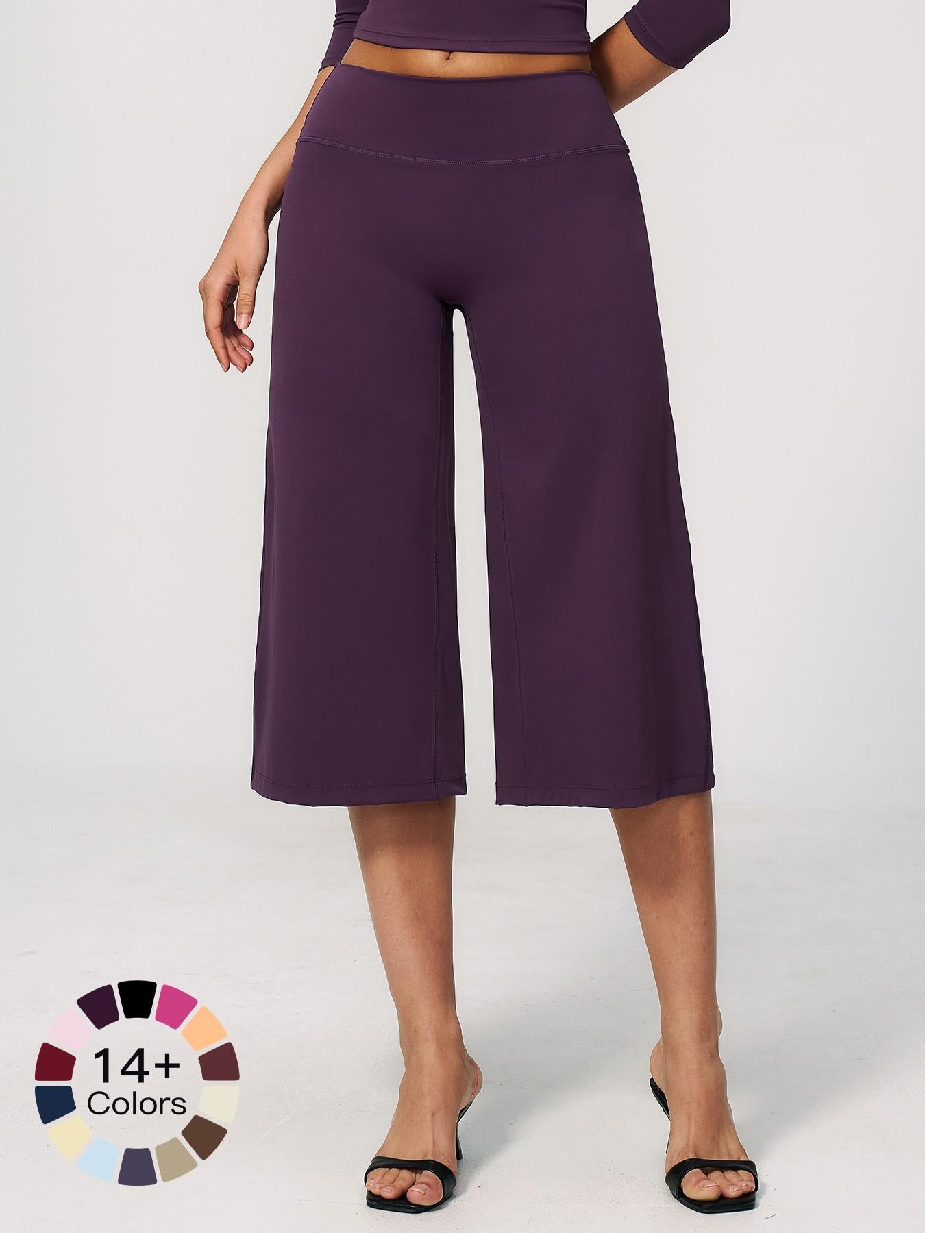 Women's High-Waisted Quick-Dry Loose-Fit Yoga Pants, Breathable Comfortable Athletic Bottoms - image 21