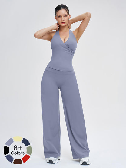Women's Yoga Set, Medium Backless Tight-Fitting Design - image 24