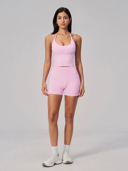 Seamless Athletic Yoga Set Neckline Back Beauty Lift Butt Tight Outdoor Running Fitness Two-Piece Women's - image 14