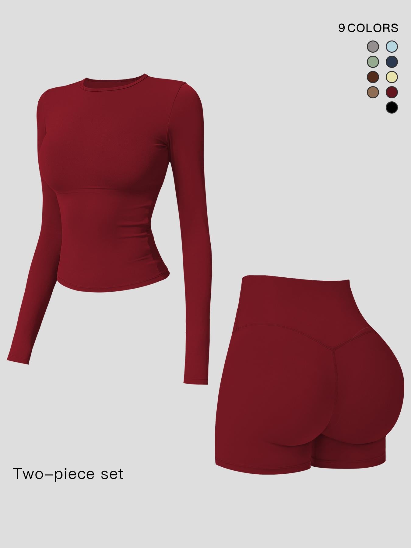 Women's Long Sleeve Co Ord Sets, Quick-Dry Fitness - image 21