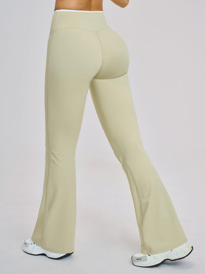 High-Waisted Quick-Dry Wide-Leg Active Pants, Activewear Bottoms - image 12