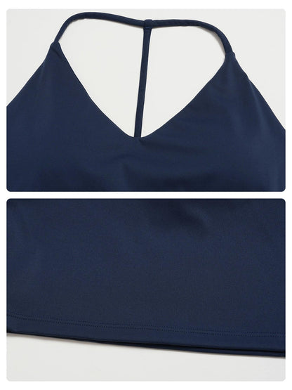 High-Waisted Yoga Set, Halter Neck Backless Tight Fit - image 17