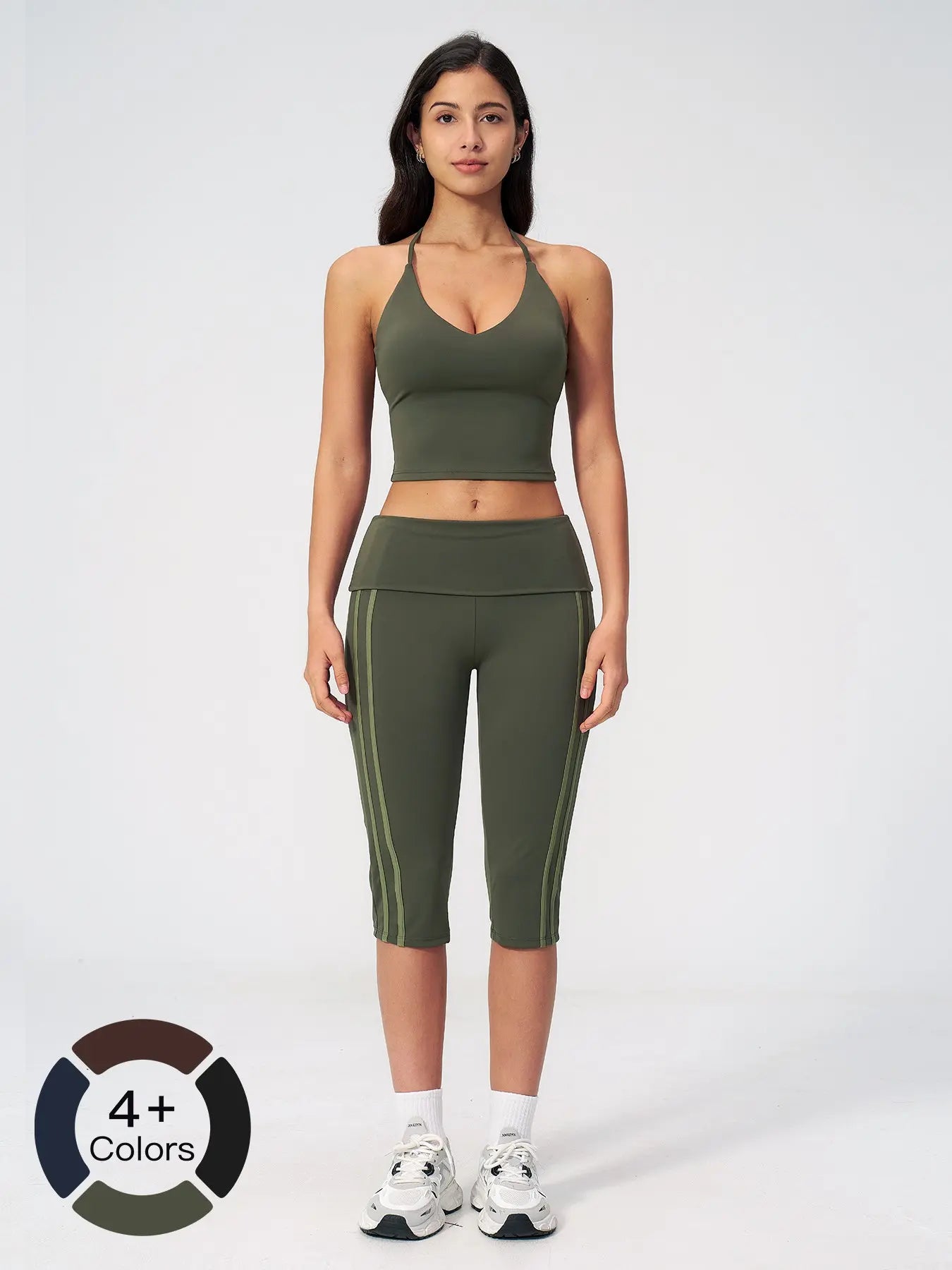 European and American Yoga Set, Two-Piece Activewear Set Sportswear for Outdoor Activities