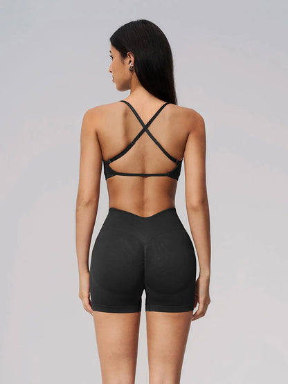 Seamless Yoga Set, Cross Back Design - image 9