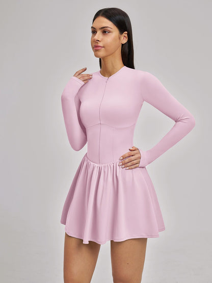 Nude Feel Two-Piece Tennis Skirt, Anti-Slip Inner Layer - image 13