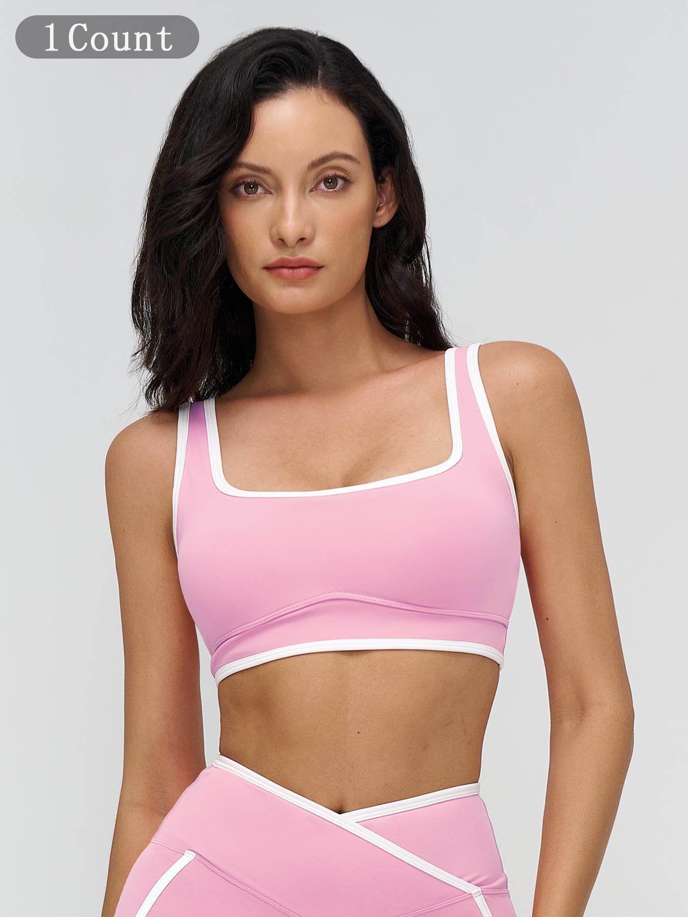 Women's Yoga Bralette, Large Square Neckline - image 18
