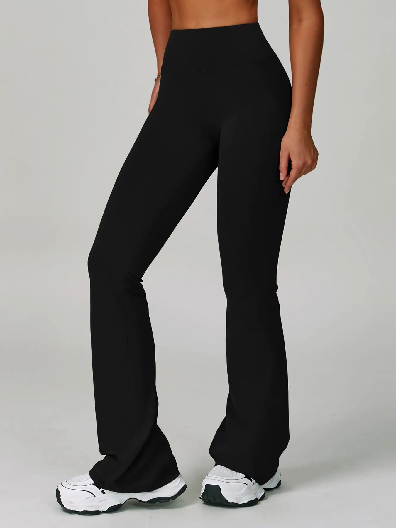 Cloudy Sensation Sport Long Pants, High Waist Butt Lifting Wide Leg Outerwear Bell Bottoms - image 3