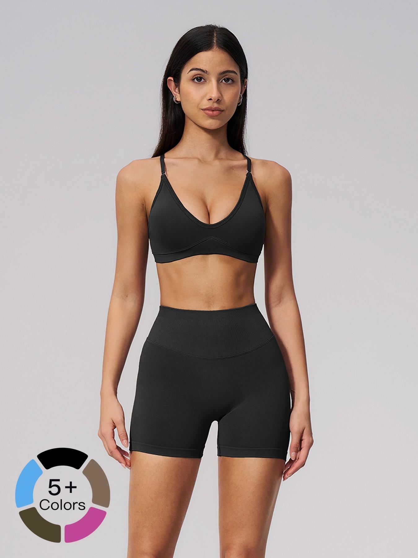 Seamless Yoga Set, Cross Back Design - image 19