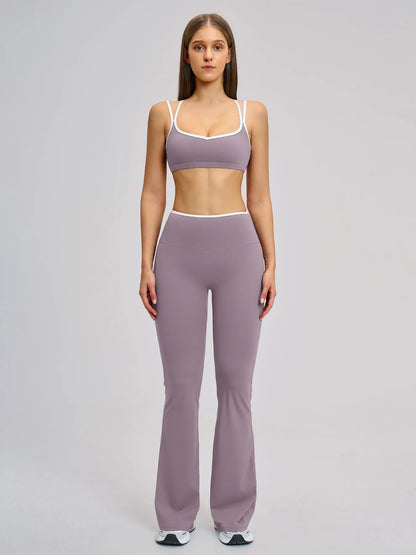 Women's Sporty Yoga Set, Tight-Fitting Backless Design - image 6