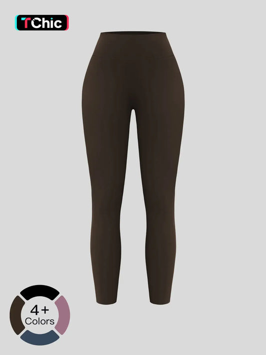 Women's High-Waisted Yoga Pants, Fitted Long Leggings for Outdoor Running & Fitness