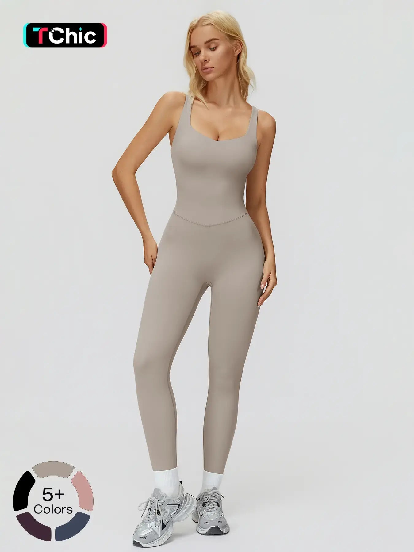 Women's Sporty Yoga Pants, Above-The-Knee Tight-Fitting Design