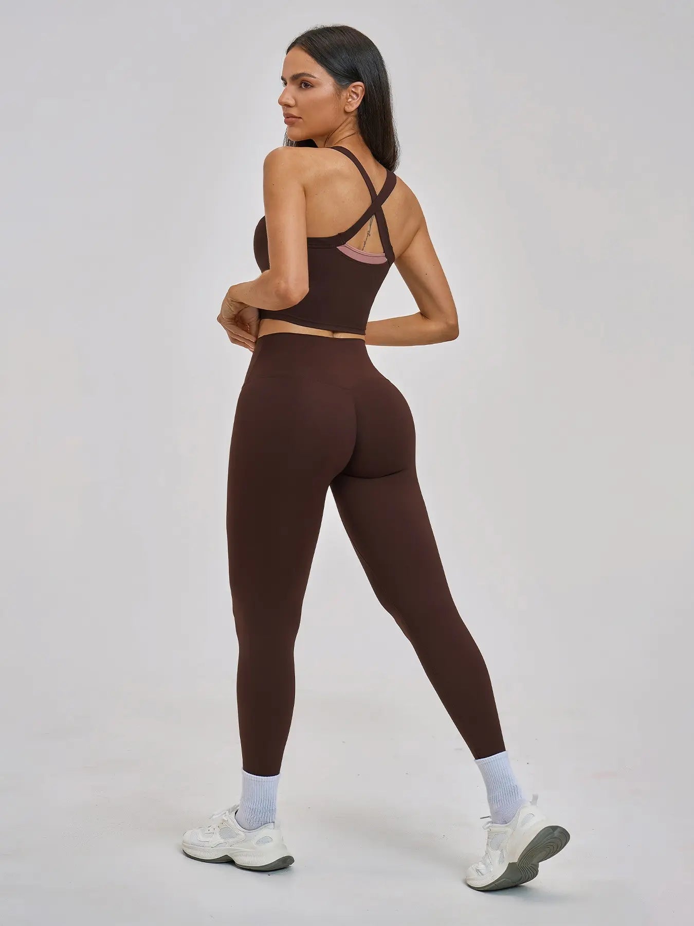 Cross-Back Sportswear Set, Quick-Dry Running & Fitness - image 4