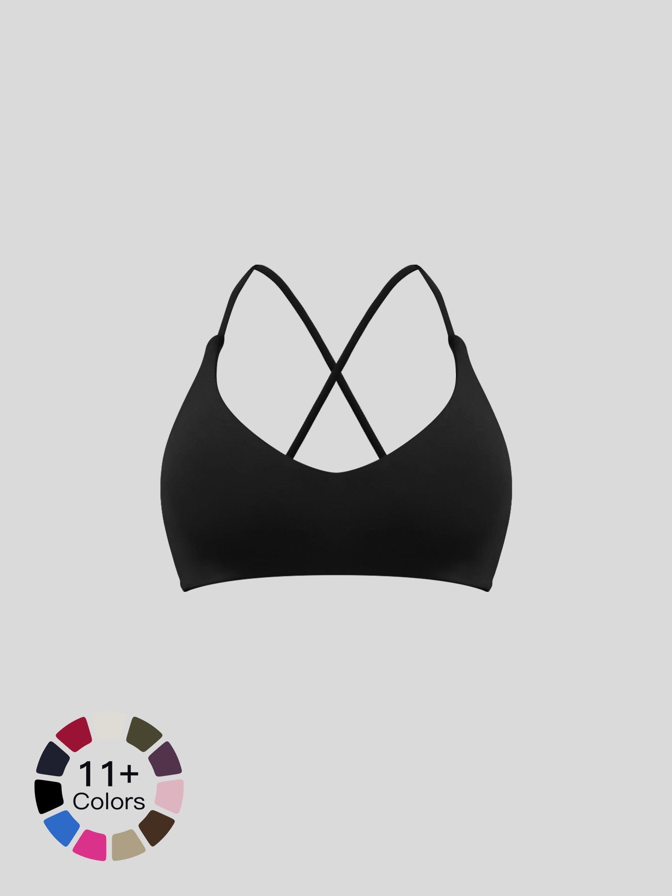 Cloud-Soft Yoga Bra, Quick-Dry Cross-Back Sports Bra - image 21