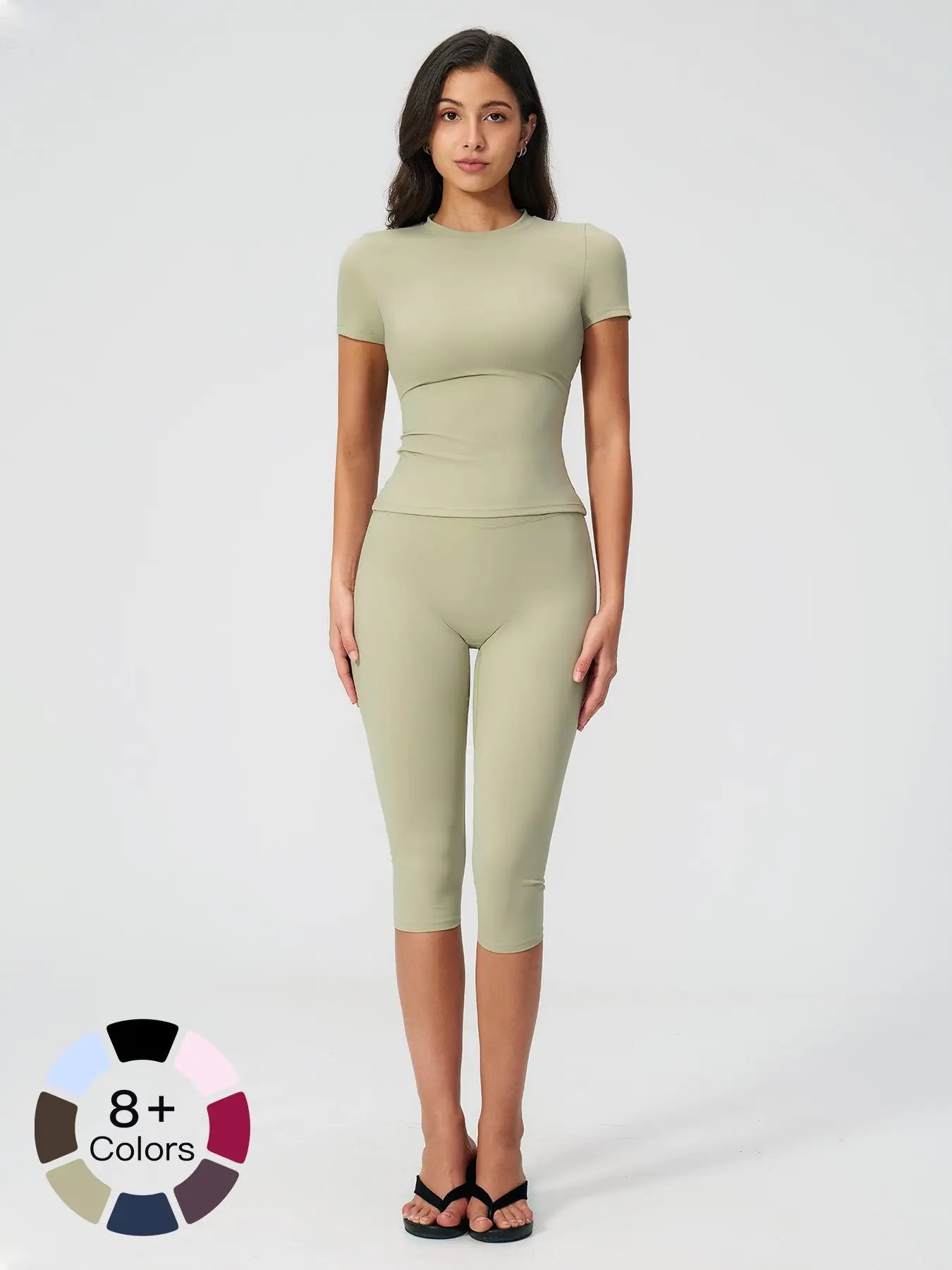 Breathable Tight Yoga Set, High Waist Quick-Dry Fitness Wear
