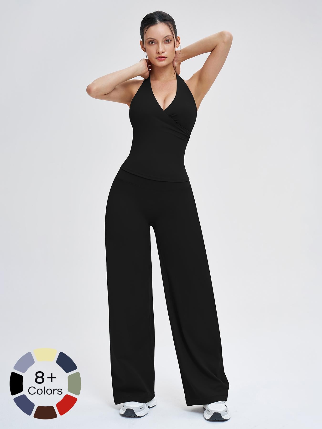 Women's Yoga Set, Medium Backless Tight-Fitting Design - image 20