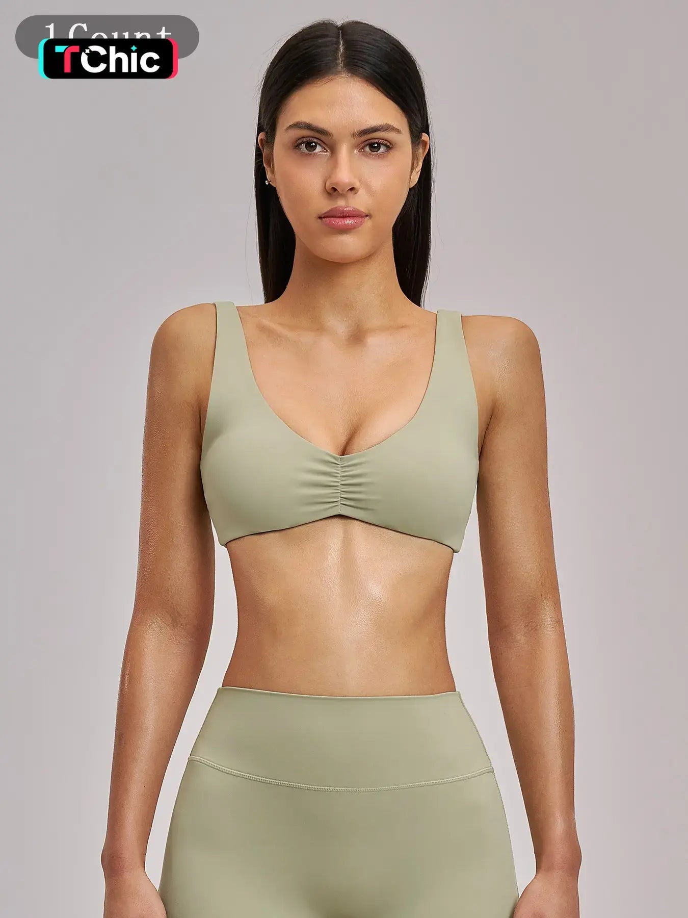 Sexy Backless Yoga Bra, Gathered Sports Running Fitness Underwear