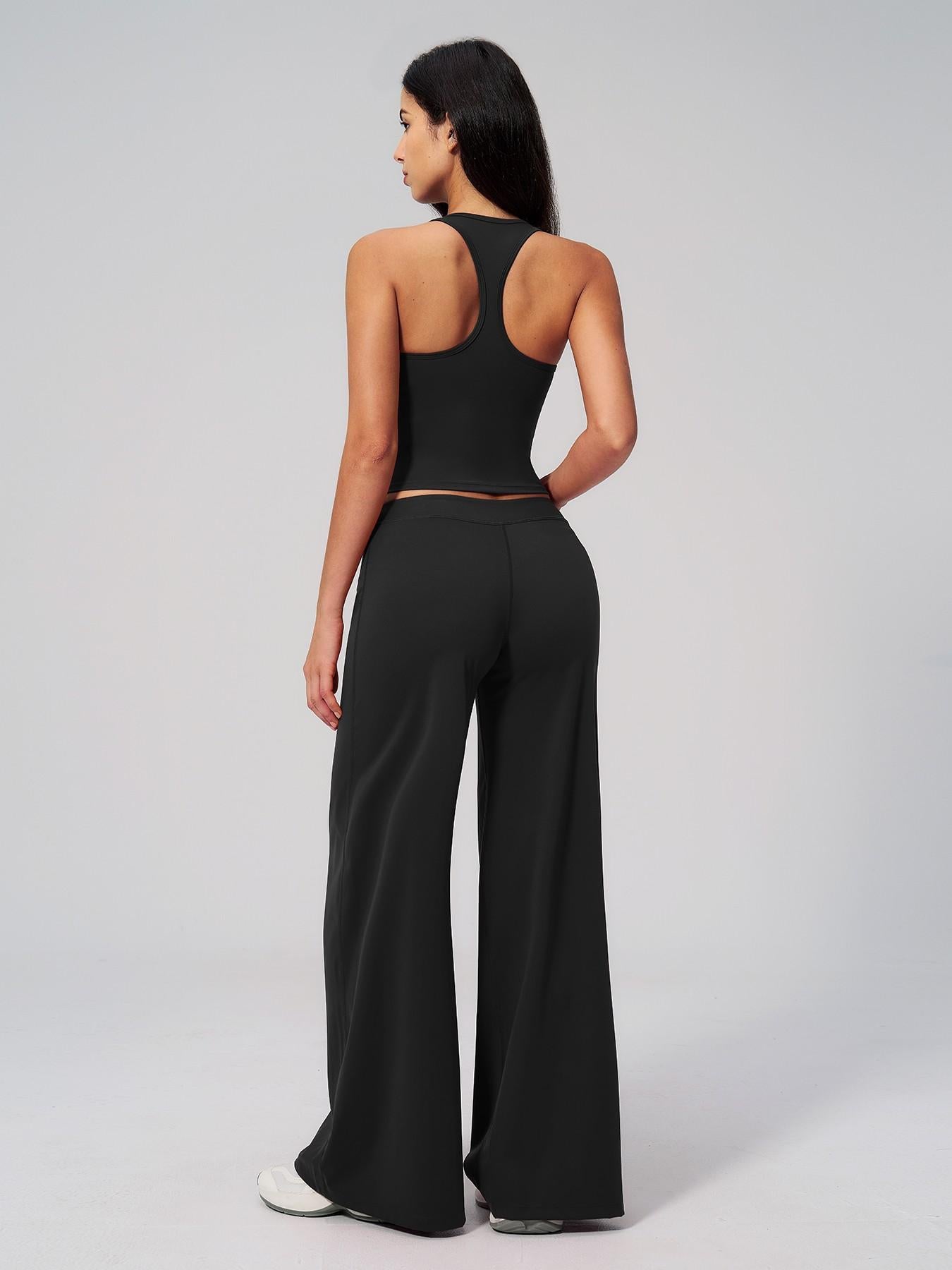 Low Waist Fitted Yoga Set for Women, Quick-Dry Athletic Sportswear for Running and Fitness - image 12