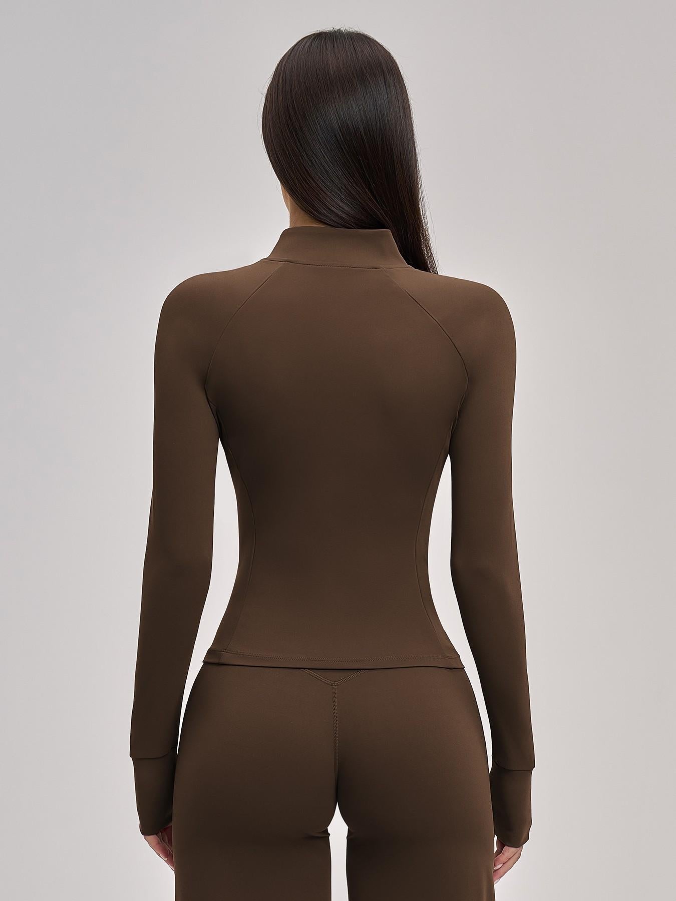Women's Long Sleeve Yoga Jacket, Sports Outerwear - image 14
