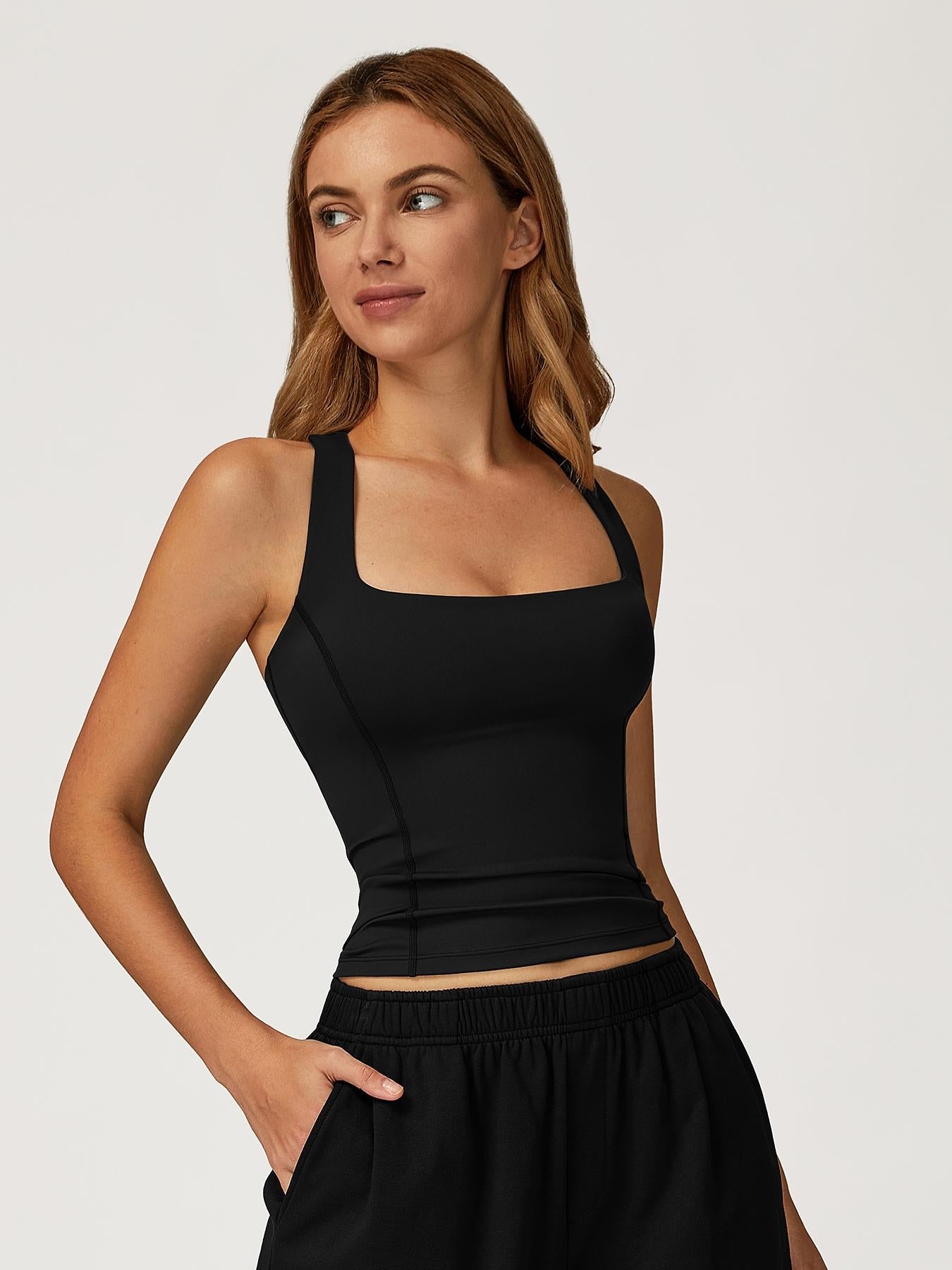 Women's Seamless Yoga Vest, Sleeveless Sports Vests - image 16