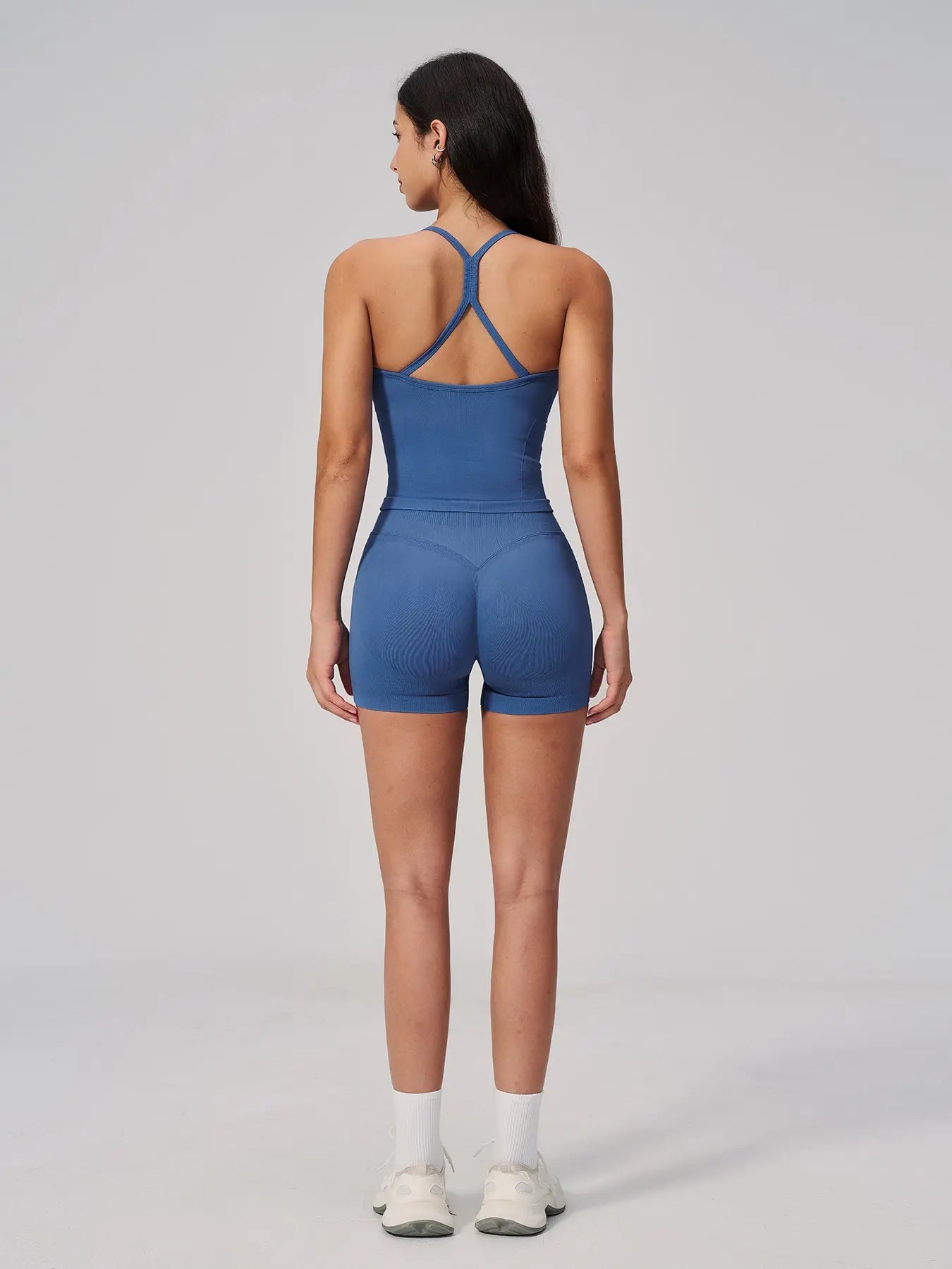 Summer New Yoga Set for Women, Slim Fit Backless Waist Trainer High-Waisted Quick-Dry Breathable Gym… - image 9