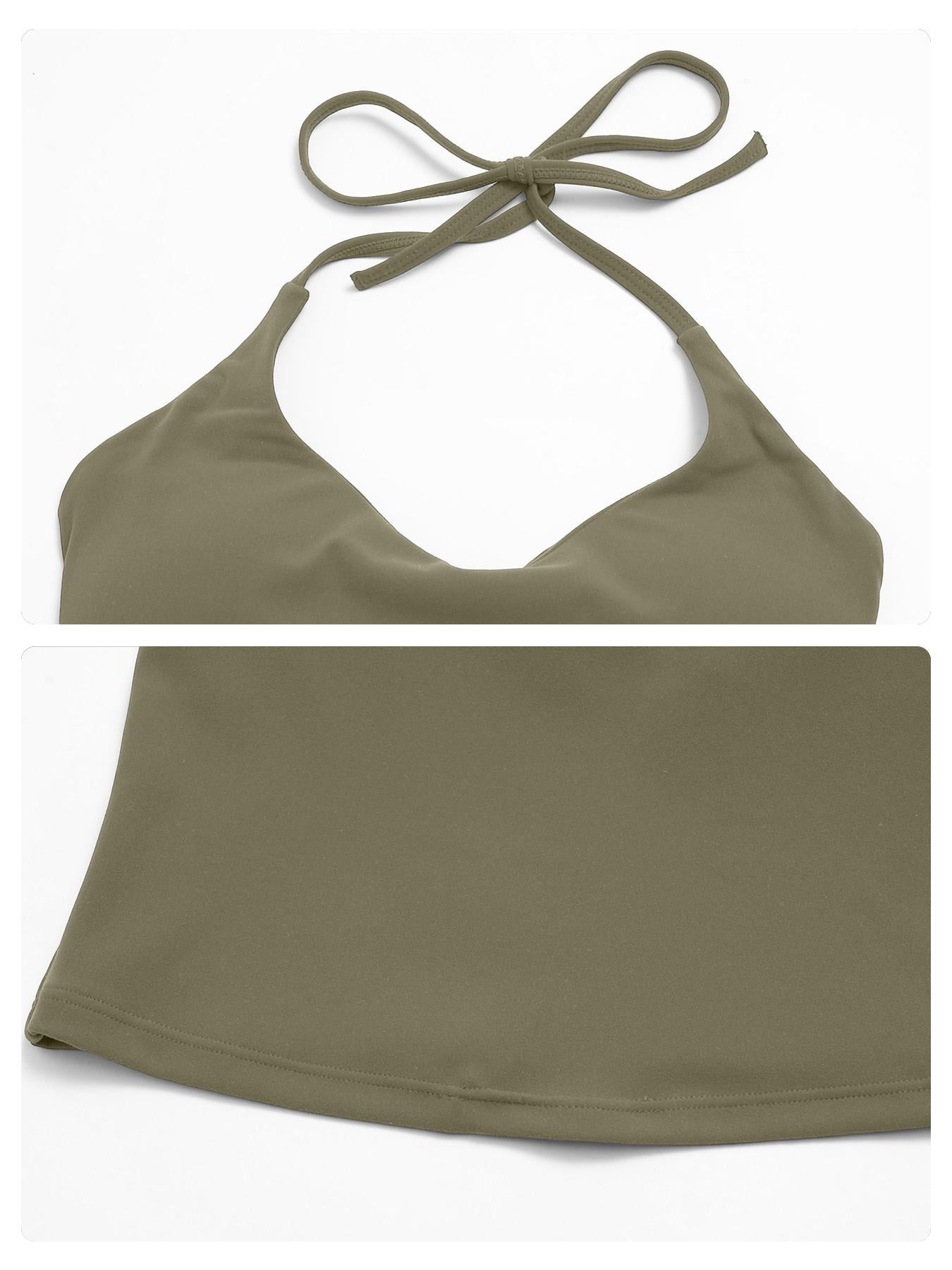 Women's Yoga Set with Padded Bra, Backless High-Waisted Quick-Dry Sportswear - image 18