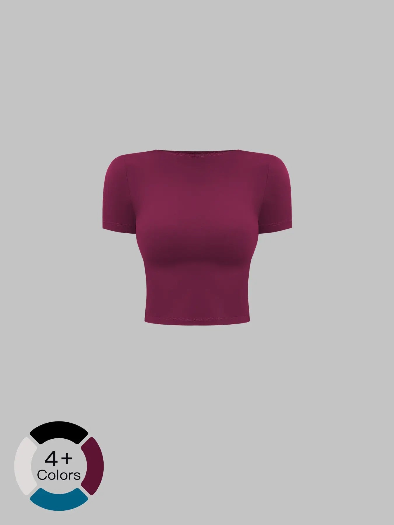 Creamy Soft Fleece Yoga for Women, Slim Fit Short Sleeve Top