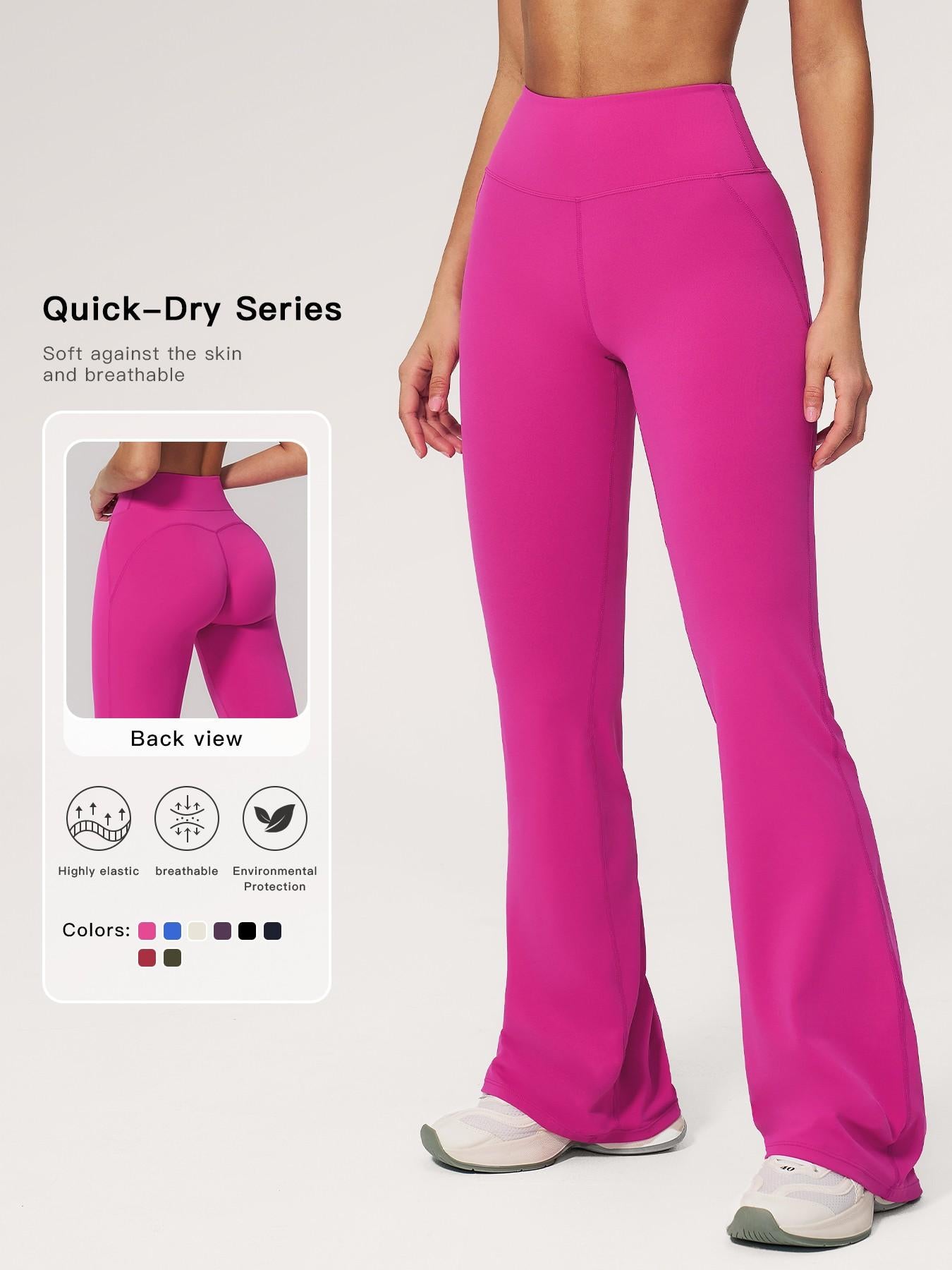 Cloudy Sensation Sport Long Pants, High Waist Butt Lifting Wide Leg Outerwear Bell Bottoms - image 11