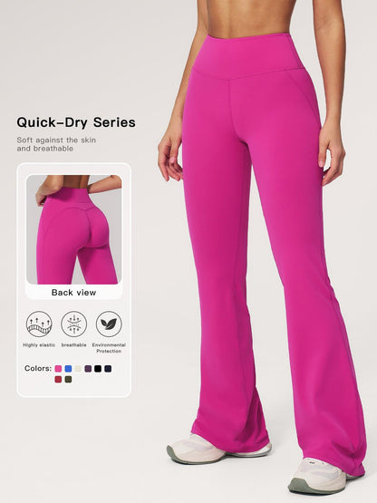 Cloudy Sensation Sport Long Pants, High Waist Butt Lifting Wide Leg Outerwear Bell Bottoms - image 11