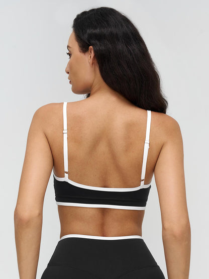Women's Colorblock Yoga Bralette, Dual Shoulder Straps Design - image 14